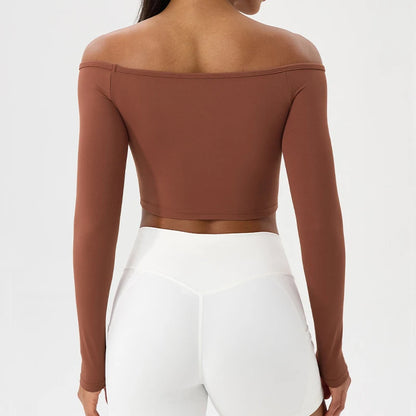 AirFlex Long Sleeve Yoga Crop Top