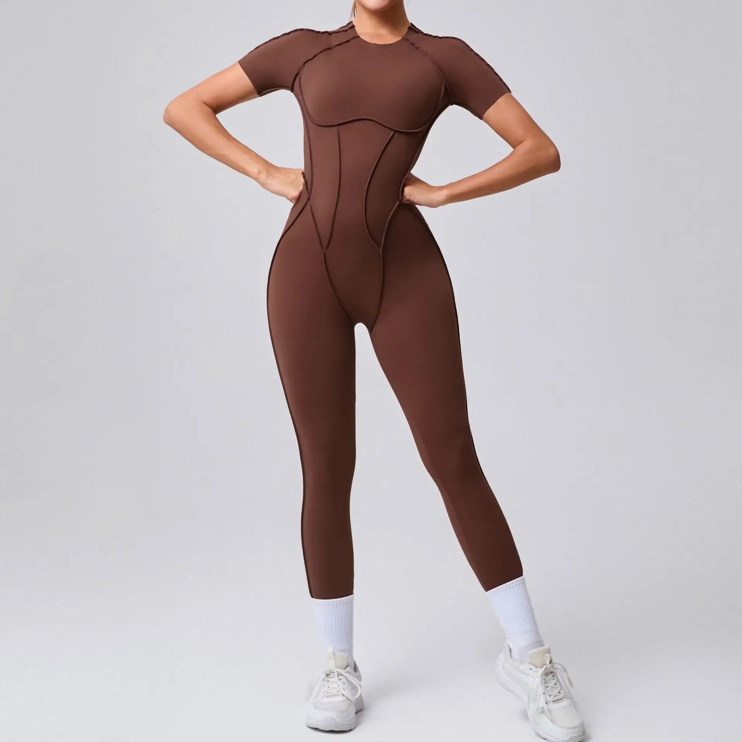 LunaFit Backless Yoga Jumpsuit