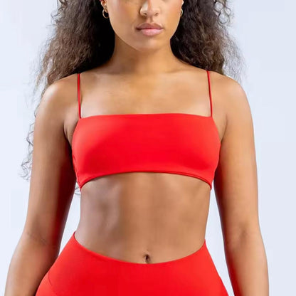 High-Support Strappy Push-Up Sports Bra