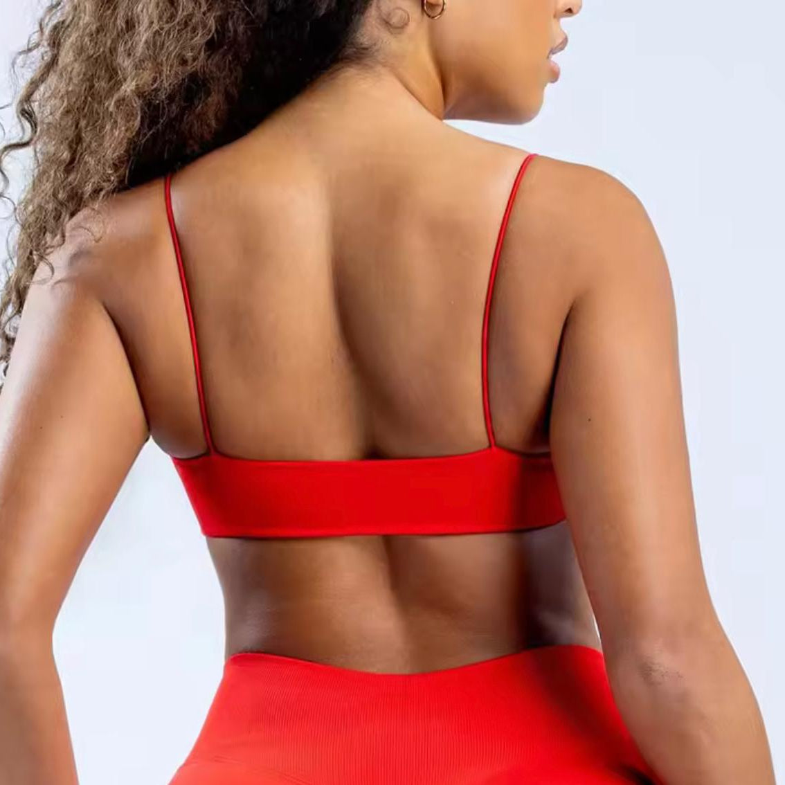 High-Support Strappy Push-Up Sports Bra