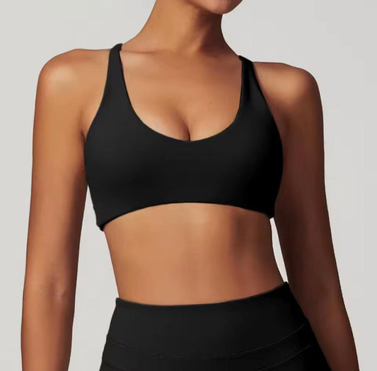 Back Cross High Support Sports Bra