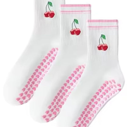 PoseGrip Anti-Slip Pilates Socks (3 Pairs)