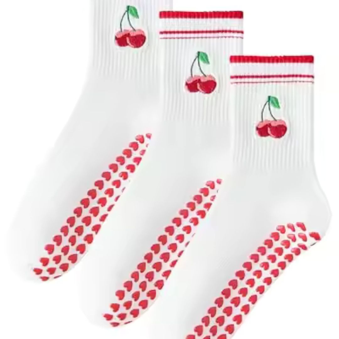 PoseGrip Anti-Slip Pilates Socks (3 Pairs)