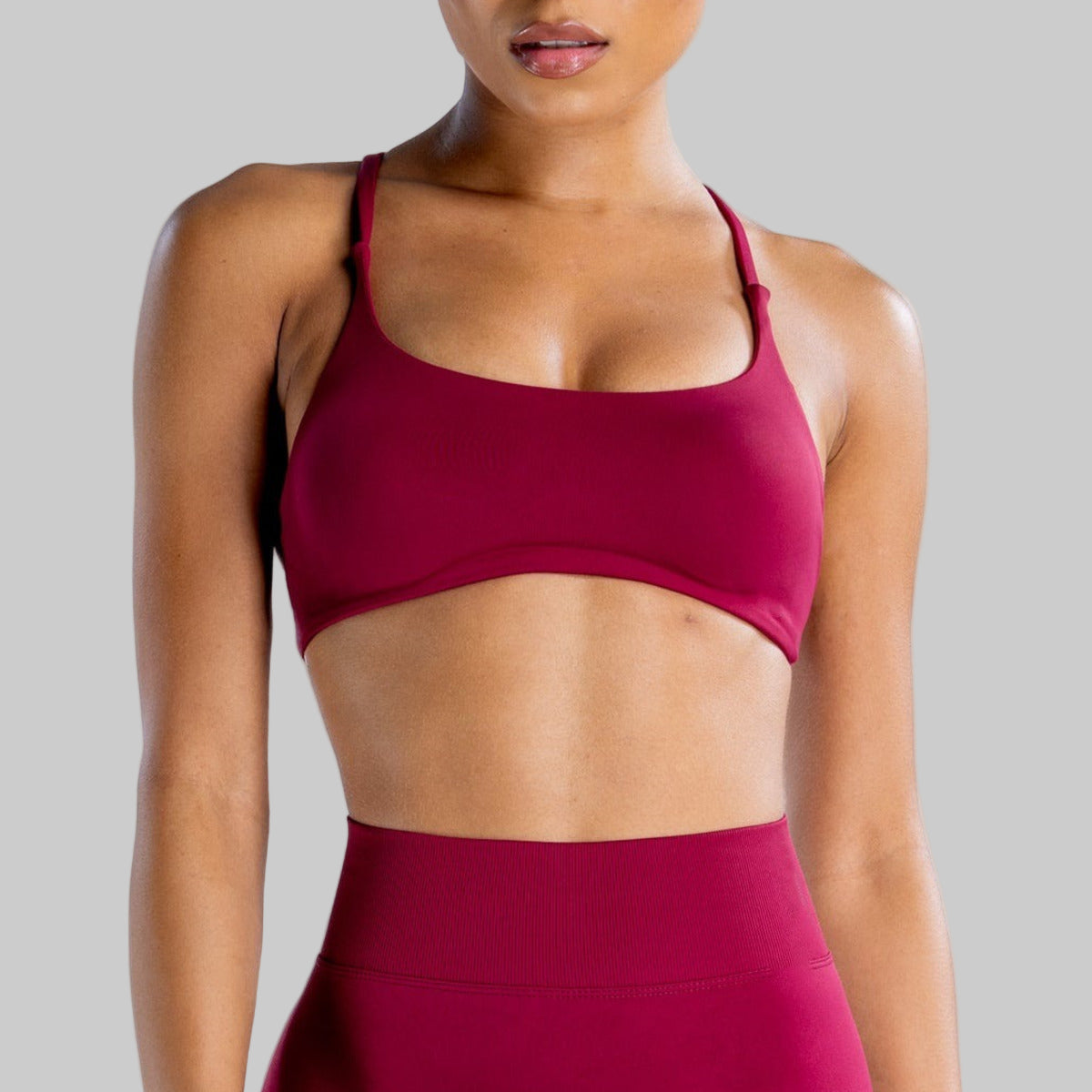 Twist Back High Support Sports Bra