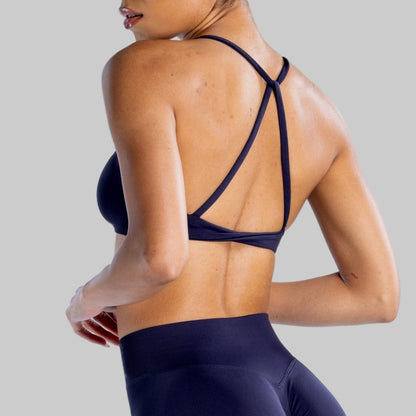 Twist Back High Support Sports Bra
