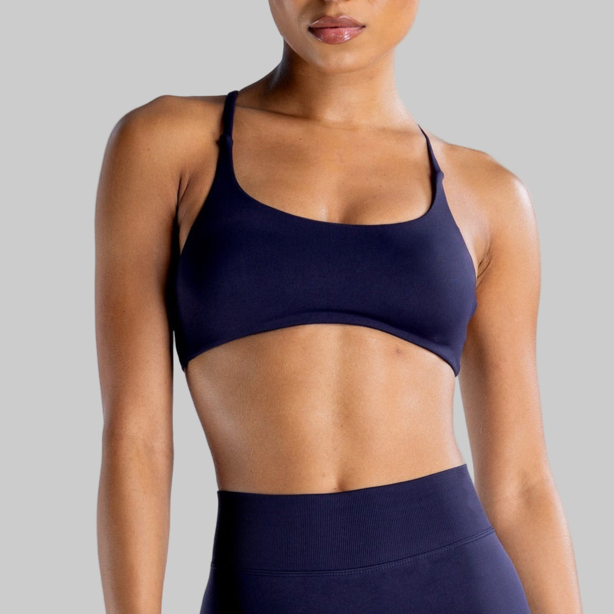 Twist Back High Support Sports Bra